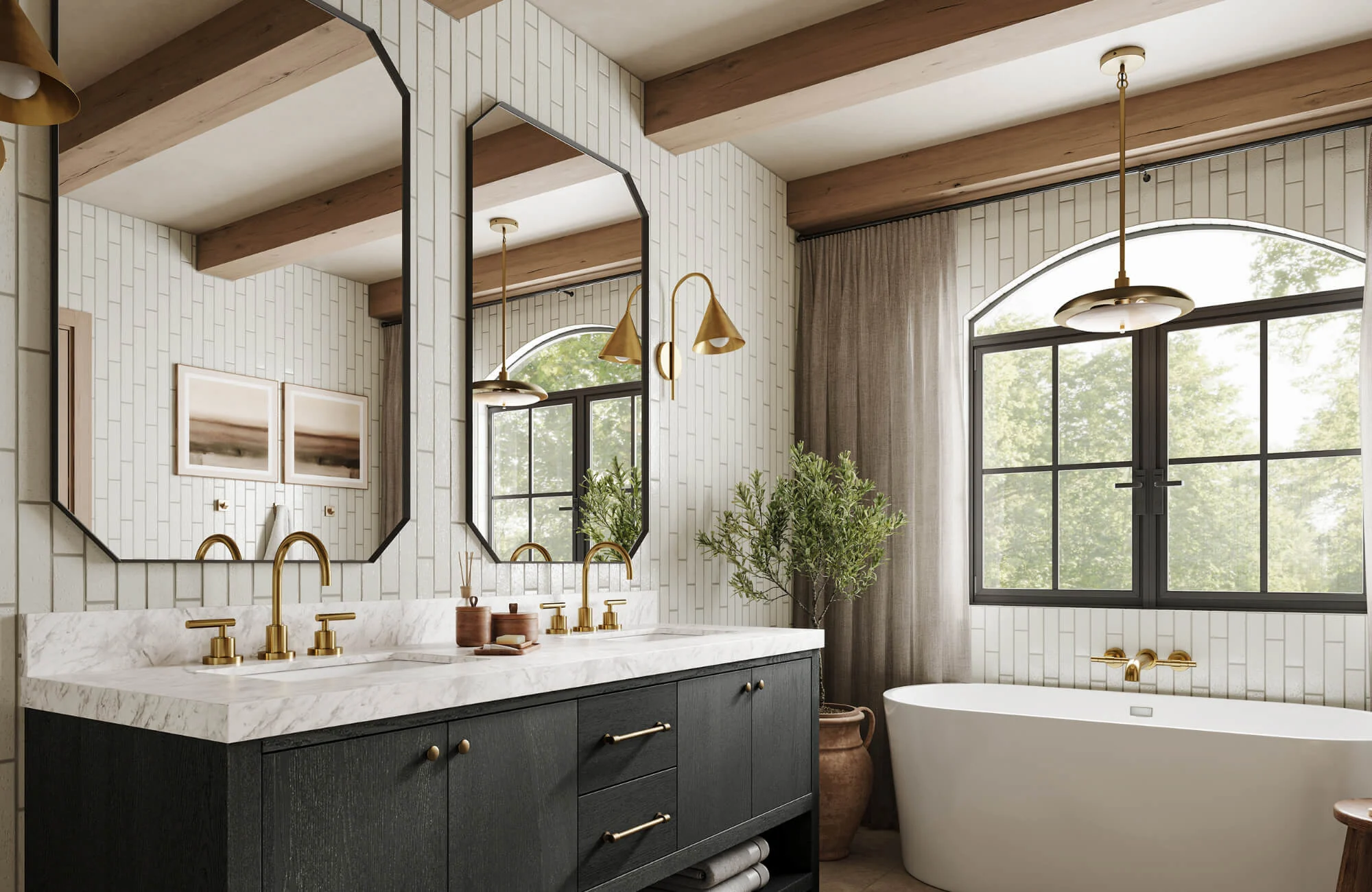 A remodeled room, shown as design inspiration